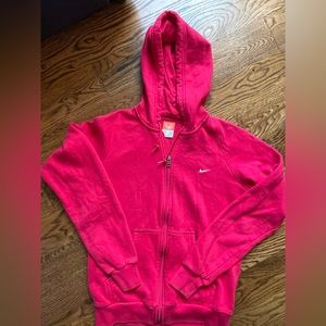 Nike Hot Pink Fleece Zip Hoodie Jacket